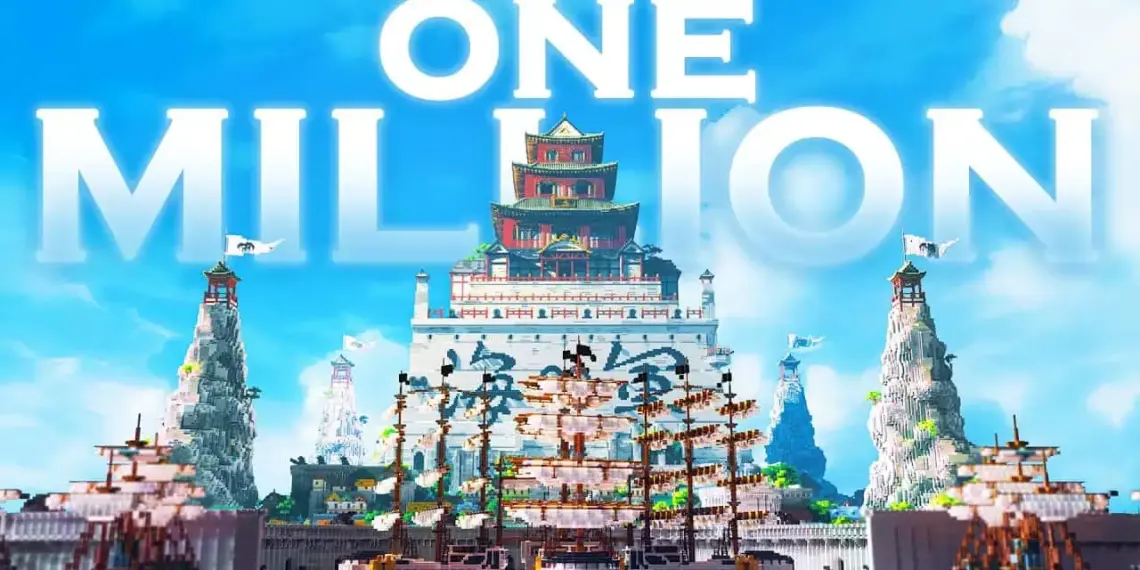 Proyek Gila! YouTuber Ini Bangun Marineford One Piece di Minecraft Hardcore Pakai 1 Juta Block!
