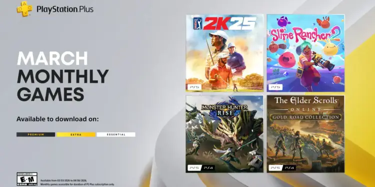 PS Plus Essential Maret Resmi Diumumkan! Ada Monster Hunter Rise & 3 Game Lainnya